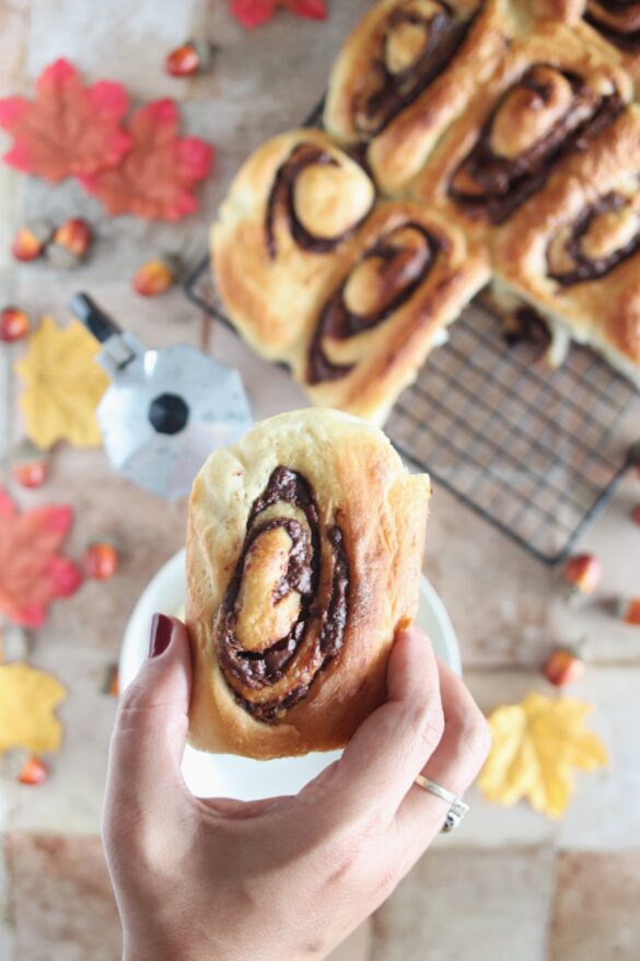 Girelle di brioche alla Nutella